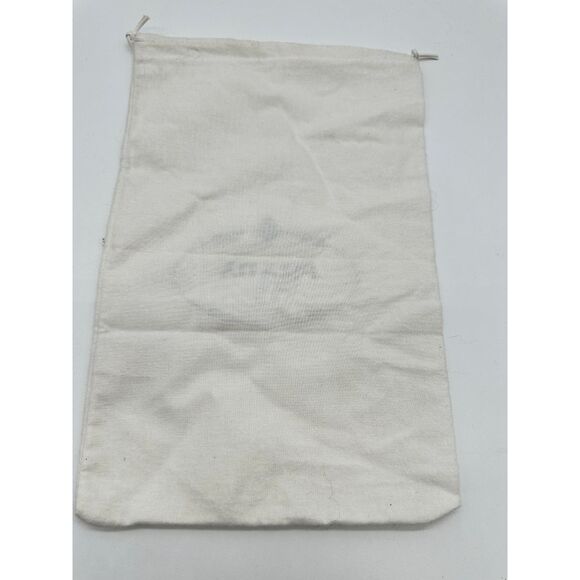 PRADA White Flannel Drawstring Dust Cover Travel Bag 13x9 - Picture 4 of 6